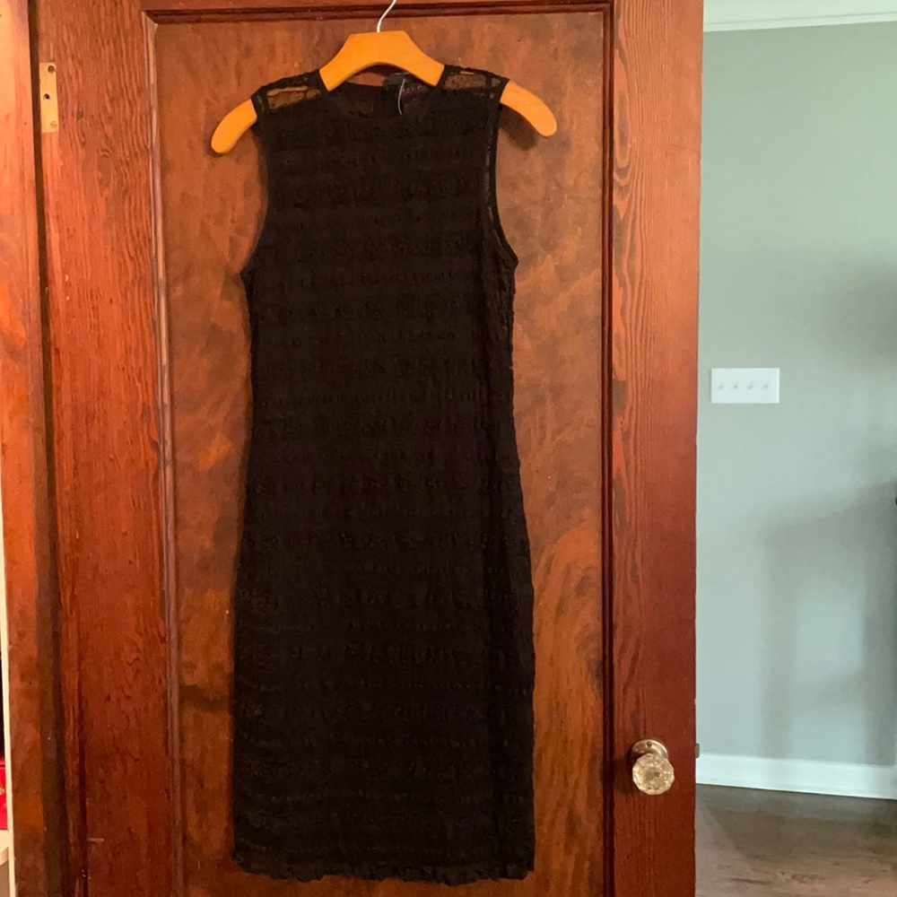 Ralph Lauren black lace cocktail dress